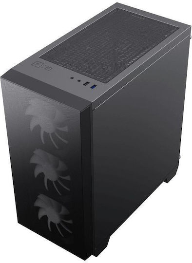 GameMax Aero Mini Eco Gaming Mini Tower Carcasă PC cu Fereastră Laterală Neagră