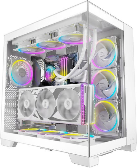 Antec C8 Gaming Full Tower Computer Case with Window Panel White