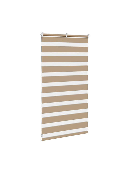 vidaXL Fabric Roller Blind in Brown Colour W75xH100cm