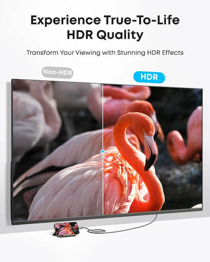 Anker HDMI-Kabel Male - HDMI-Stecker Male 1,8m Grau