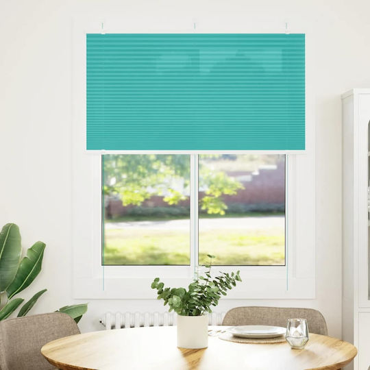 vidaXL Fabric Roller Blind in Petrol Blue Colour W110xH150cm