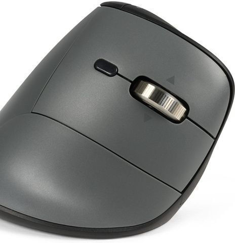 Bakker Elkhuizen FastForward 3-Mode Kabellos Ergonomisch Bluetooth Vertikal Maus Gray