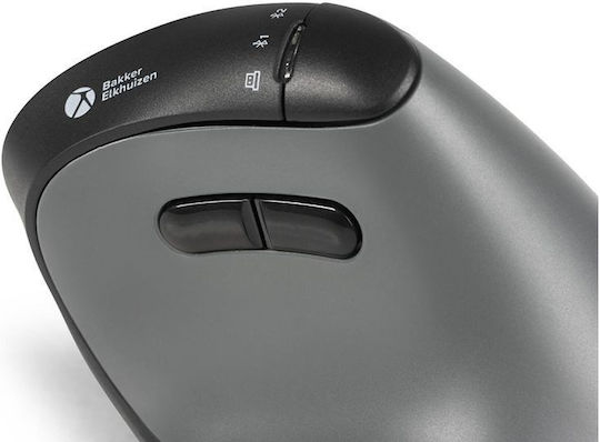 Bakker Elkhuizen FastForward 3-Mode Kabellos Ergonomisch Bluetooth Vertikal Maus Gray