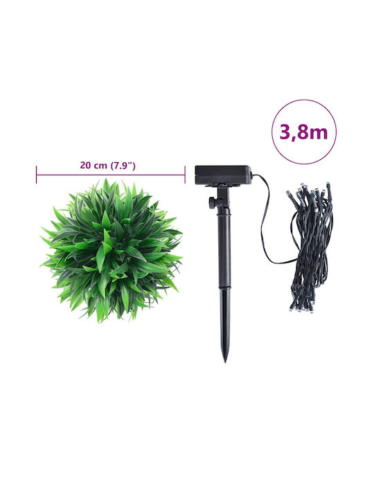 Künstlicher Buxus Strauch mit LED 2 Stück vidaXL