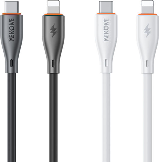 WK Cablu USB-C la Lightning Alb 1m 36424