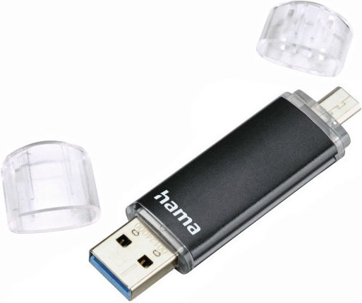 Hama USB-Stick Hama Twin Laeta USB 3.0 16 GB Schwarzes