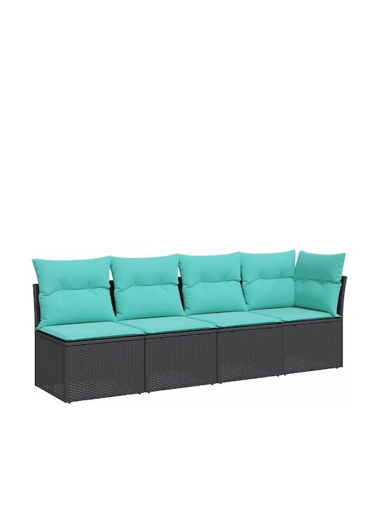 Viersitziges Outdoor-Sofa Rattan mit Kissen