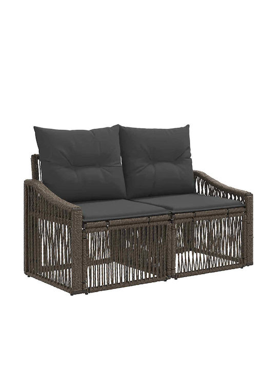 Viersitziges Outdoor-Sofa Rattan mit Kissen
