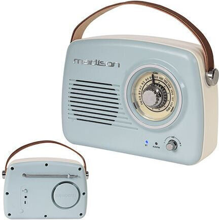 Madison Freesound VR30 Retro Επιτραπέζιο Ραδιόφωνο Επαναφορτιζόμενο με Bluetooth Μπλε