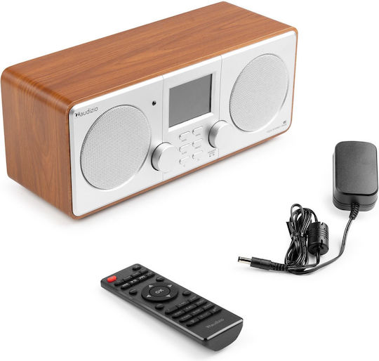 Audizio Foza Επιτραπέζιο Ραδιόφωνο Ρεύματος DAB+ με Bluetooth Ασημί