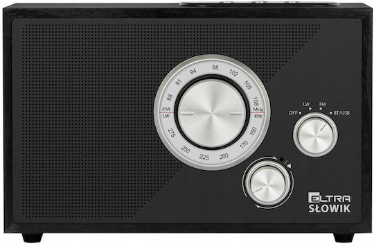 Eltra Radio Retro de Birou cu USB Negru