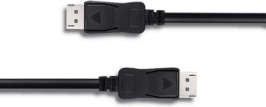 Qoltec Кабел DisplayPort мъжки - DisplayPort мъжки 1м Черен (50452)