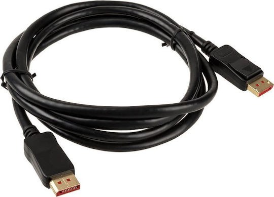 InLine Cable DisplayPort male - DisplayPort male 2m Μαύρο (17202P)