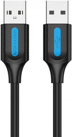 Vention USB 2.0 Cablu USB-A - USB-A Negru 0.5m COJBD