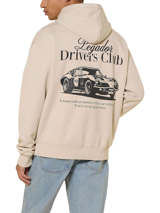Hoodie Washed Beige