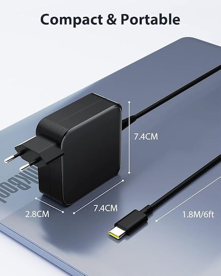 Asus USB-C Φορτιστής Laptop 65W 20V 1.5A για Asus χωρίς Καλώδιο Τροφοδοσίας