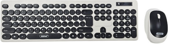 Andowl Q-JP880 Wireless Keyboard & Mouse Set English US