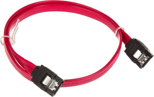 Cablu Inline Sata III 6 Gb S Roșu 0,5m