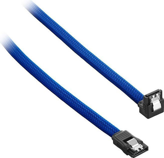 Cablemod Kabel Sata Abgewinkelter Männlich Zu Männlich 60cm Blauer Cm-cab-rsat-n60kb-r
