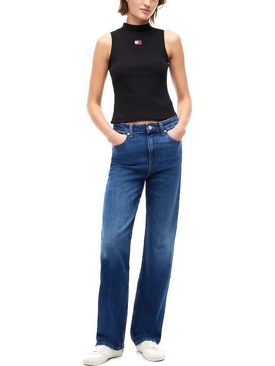 Women's Cotton Sleeveless Blouse Black
