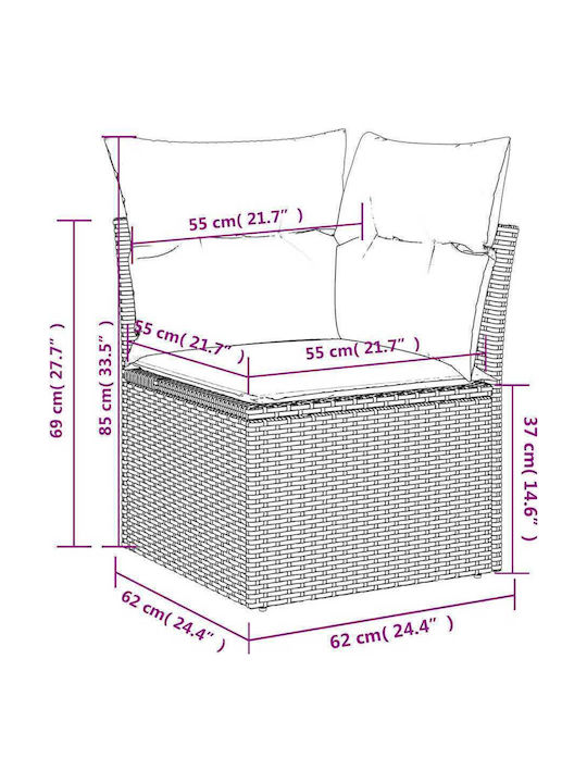 Canapea De Colț Pentru Exterior Rattan
