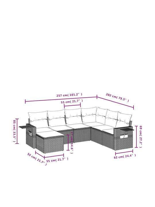 Canapea De Colț Pentru Exterior Rattan