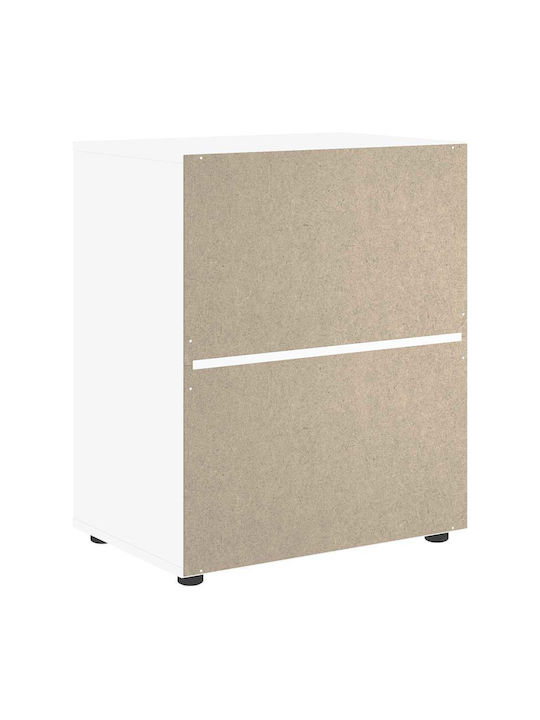 Bedroom Chest of Drawers Wooden White 60x40x73 cm