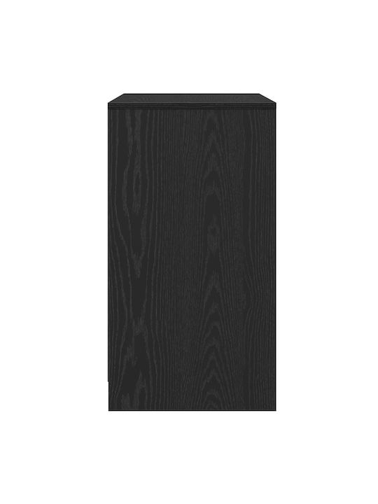 Bedroom Chest of Drawers Wooden Black Oak 70x41x75cm