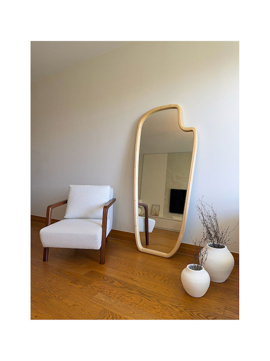 SteweHome SteweHome Boden- oder Standspiegel Oval mit Holzrahmen 180x80cm