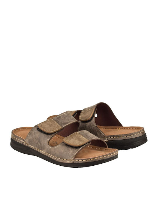 Men's Sandals In Brown Colour