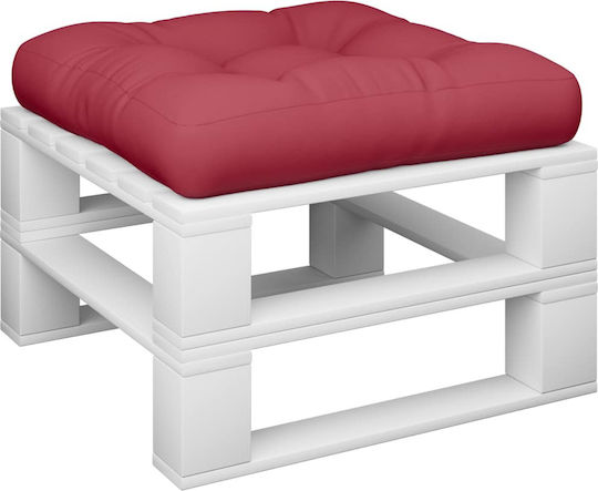 vidaXL Pernă De Bancă Pentru Perne Pentru Scaune De Grădină Roșu Vin 58x58cm