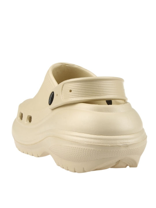 Thalassa Damentag Holzschuhe Weiß