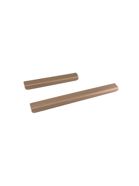 Citterio Line Rame Furniture Handle Made of Metallic Rame Pink with Hole Centers 160mm 351-rame