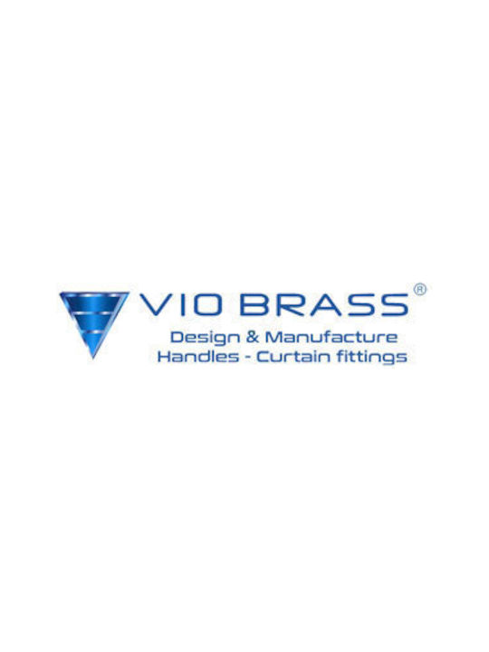 Viobrass 152 Λαβή Επίπλου από Ζάμακ Νίκελ Ματ 160mm (Απόσταση Κέντρων 128mm) 152/128