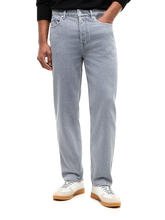 Men's Jeans Pants with Regular Tapered Fit Gray