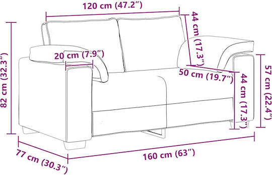 vidaXL Wohnzimmermöbel-Set 3-Sitzer & 2-Sitzer