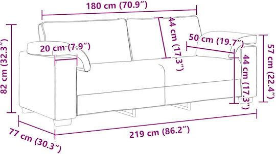 vidaXL Wohnzimmermöbel-Set 3-Sitzer & 2-Sitzer