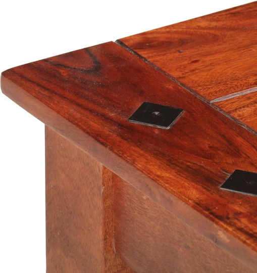 Rectangular Central Coffee Table Solid Acacia Wood 110x50x35 cm