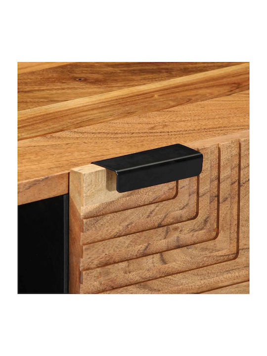 Rectangular Central Coffee Table Solid Wood Brown 80x50x40cm
