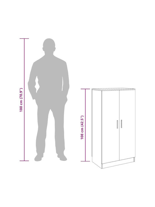 vidaXL Schuhorganisatoren aus Spanplatte 55x35x108cm