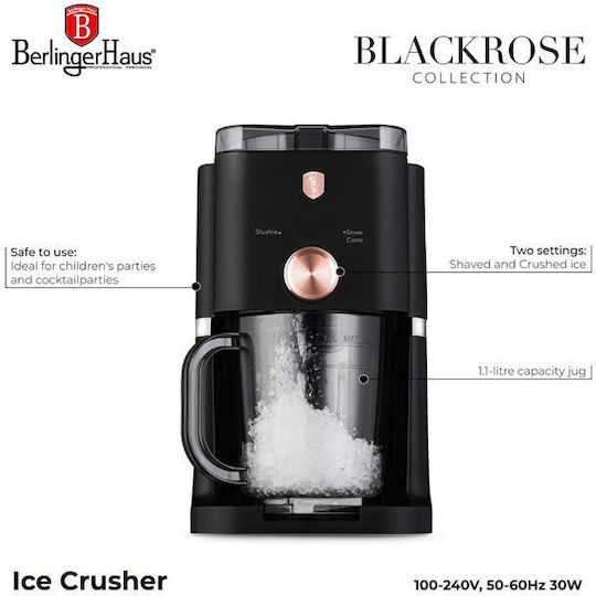 Berlinger Haus Ice Crusher with Power 30W with Dimensions 21.4x19.8x31cm