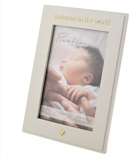 Bambino Mio Welcome To World Kids Wooden Photo Frame 10x15cm
