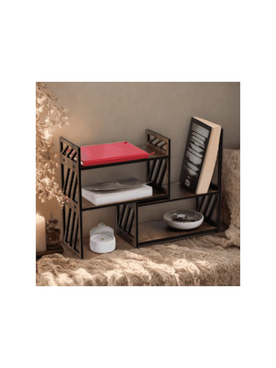 SteweHome Επιτραπέζια Βάση Ξύλινη 63x15x34εκ. Καφέ