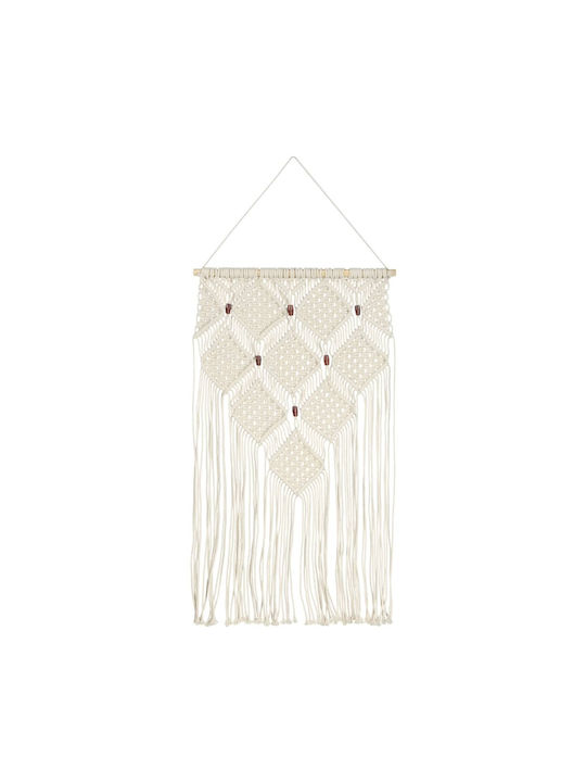 vidaXL Macrame Hanging Wall Decor Handmade from Fabric 80x40cm