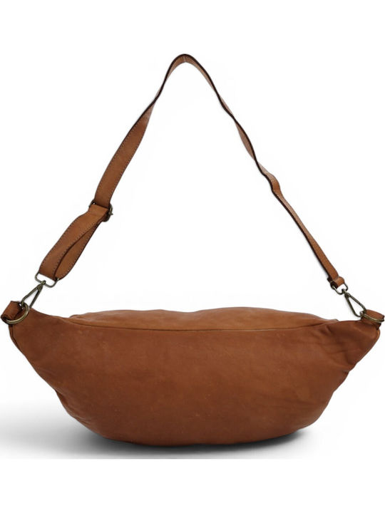 Leather Women's Crossbody Bag Tabac Brown