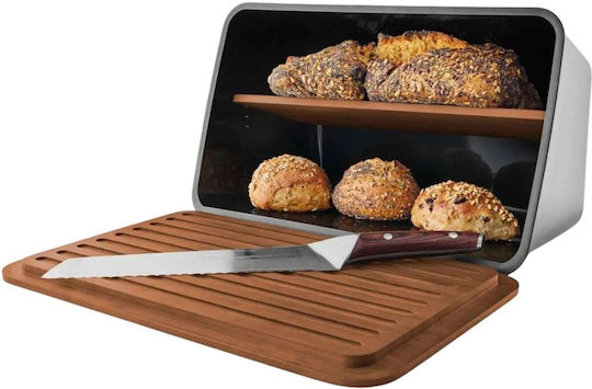 Eva Solo Brotkasten mit Deckel Hölzernes Schwarze 39cm