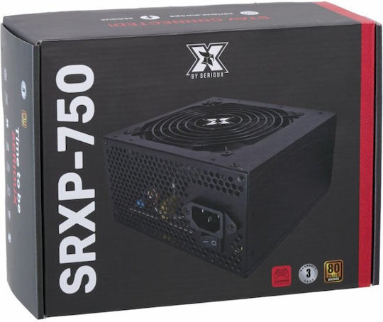 Serioux 750W Black Power Supply Full Wired 80 Plus Bronze (SRXP-750)