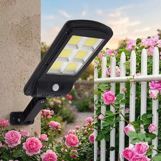 Set of 3 Wall Solar Lights Street 450W with Motion Sensor, Photocell and Remote Control 6cmx3cmcm
