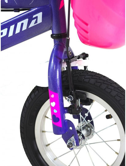 Alpina Beleno Vb 12 12" Детско Колело BMX Лилаво