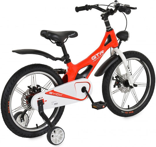 Byox 18" Kids' Bicycle BMX With Disc Brakes Red